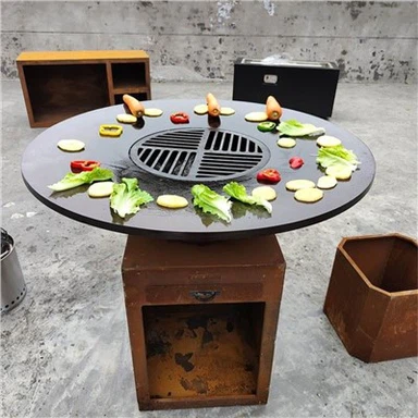 2021 Unique Products Corten Grill BBQ para cocina al aire libre