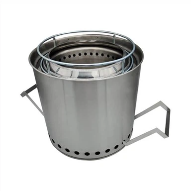 Estufas individuales de leña de acero inoxidable