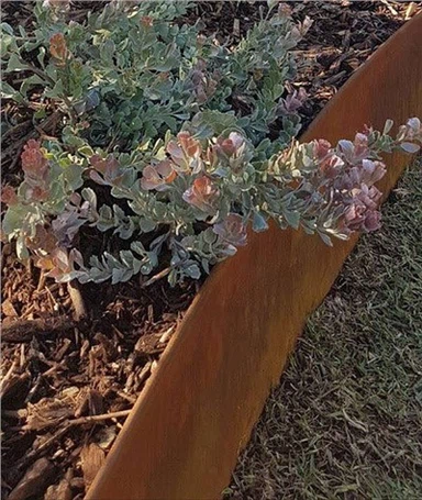Borde de jardín de acero corten flexible