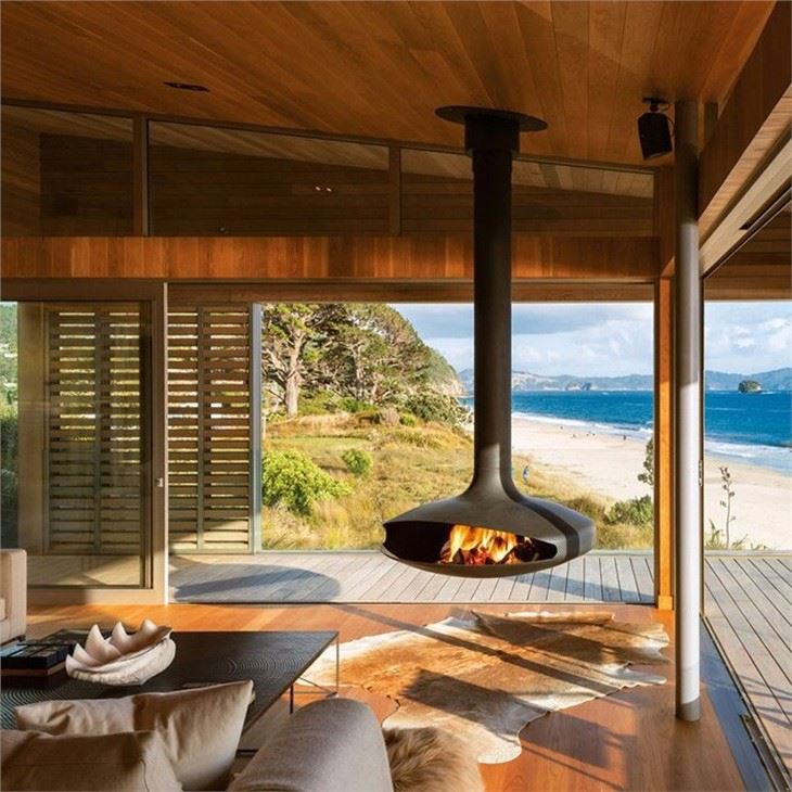 Rotating Hanging Fireplace