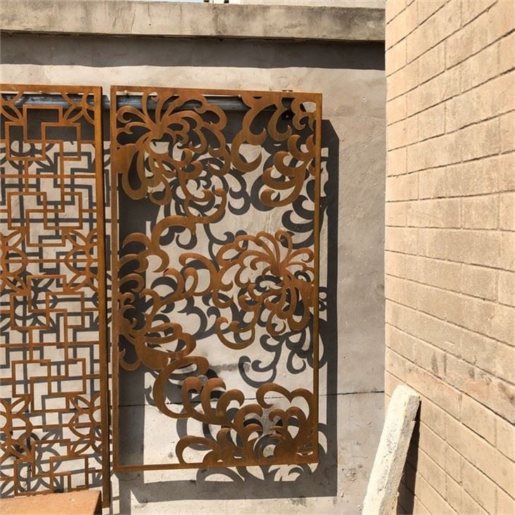 Corten Steel Garden Decorative Metal Screen Panel