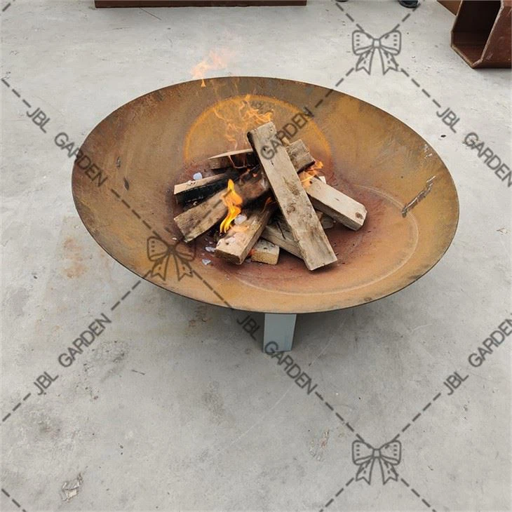 Camping Rusty Firepit Wood