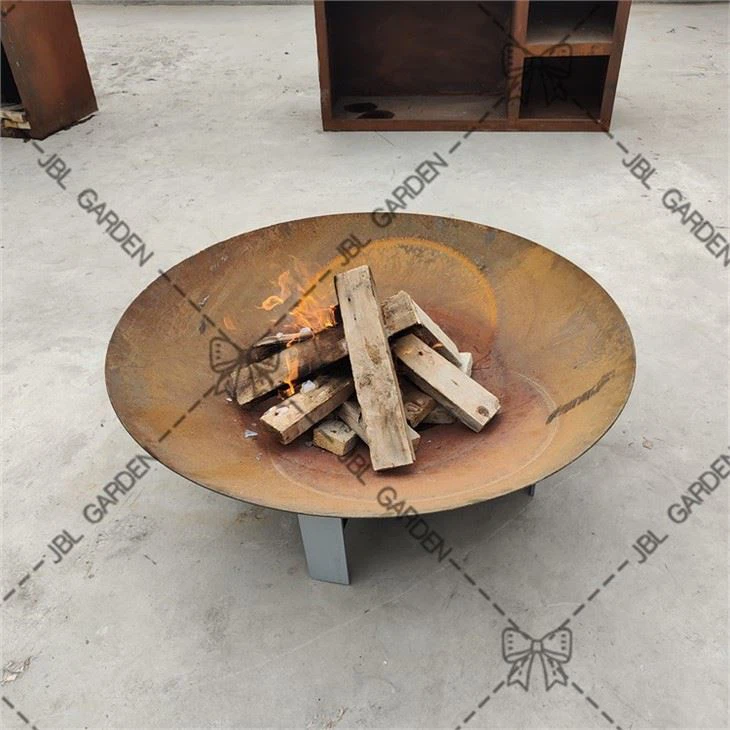 Camping Rusty Firepit Wood