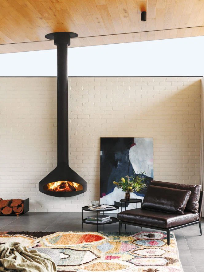 Chimenea suspendida decorativa