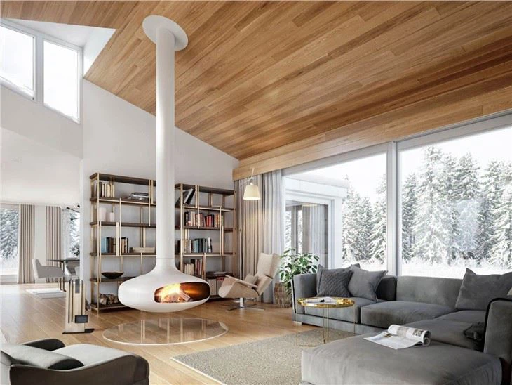 Decorative Suspended Fireplace