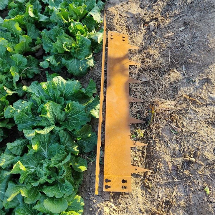 Bordes de paisaje metálico para césped