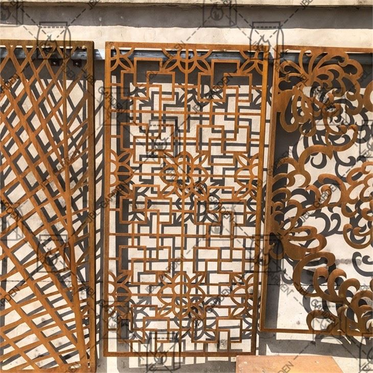 Pantallas de montaje en pared cortadas con láser