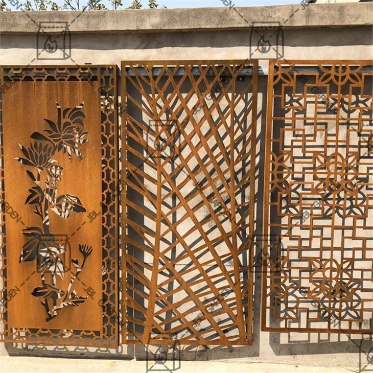 Modern Corten Steel Screen