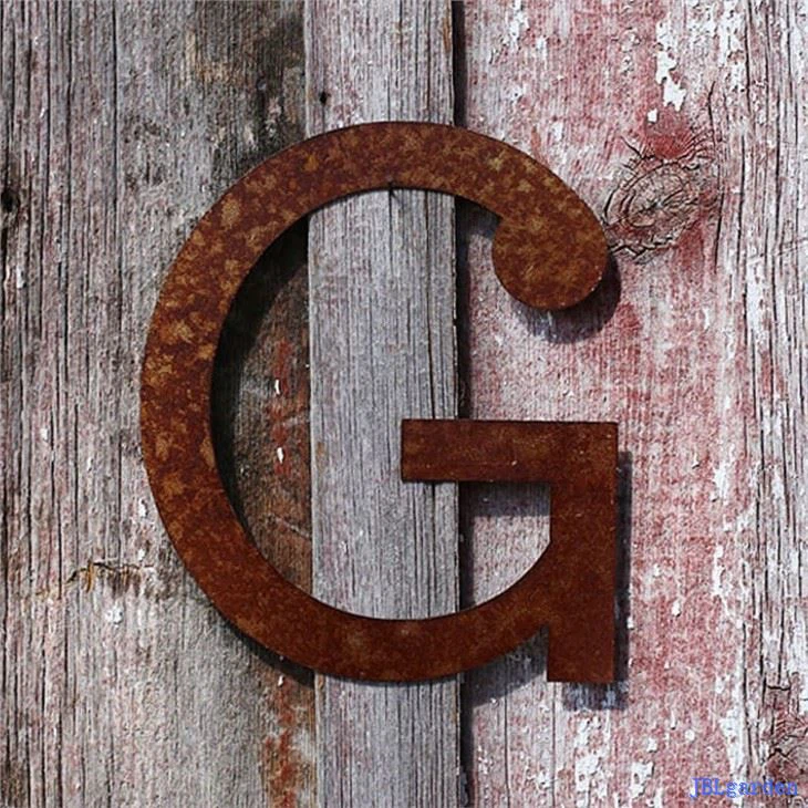 Rustic Table Numbers Rusty Letters