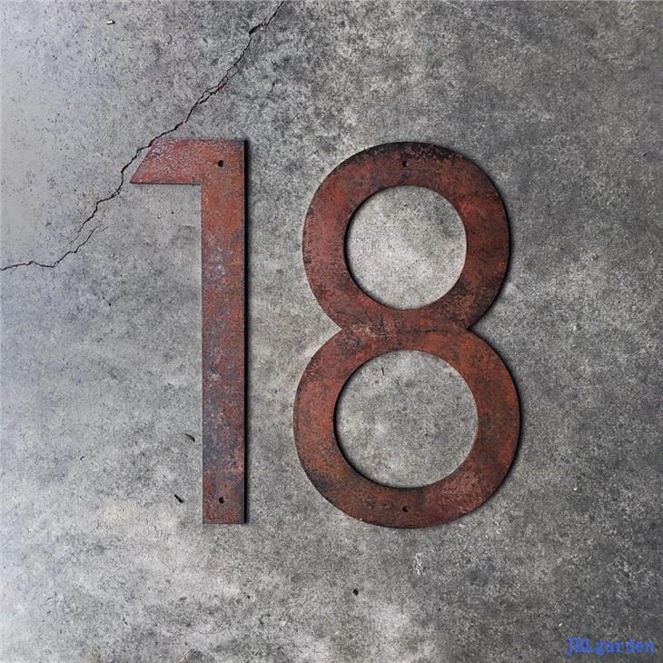 Rustic Table Numbers Rusty Letters