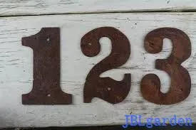 Rustic Table Numbers Rusty Letters