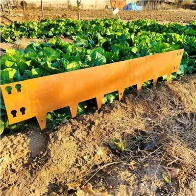 Ribete de jardín de acero