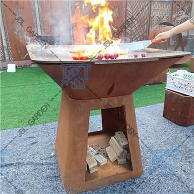barbacoa en una parrilla