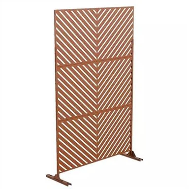 Mamparas decorativas de acero corten
