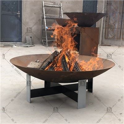 Cuenco de fuego personalizado de acero corten