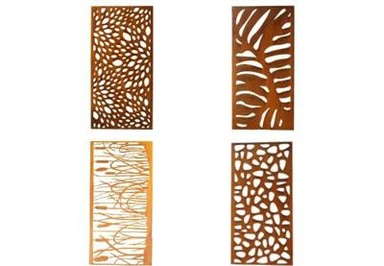 Biombo Decorativo 600 X 1200mm Acero Óxido