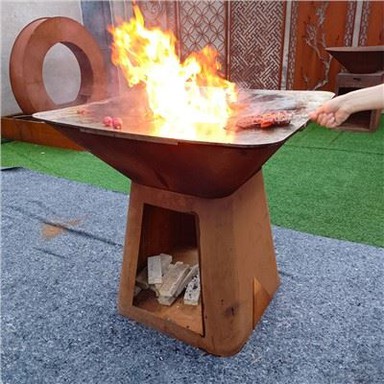 Parrilla de barbacoa de fuego