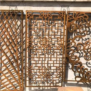 Panel de pantalla decorativo cortado con láser para el hogar