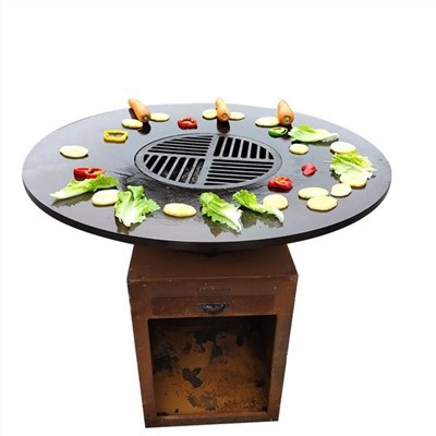 Parrilla de barbacoa de acero al aire libre