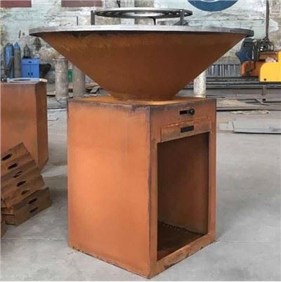 Pozo de fuego de madera para patio