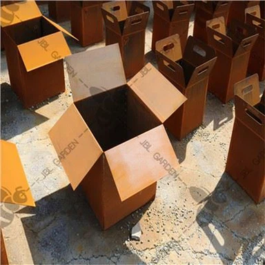 Jardineras efecto óxido