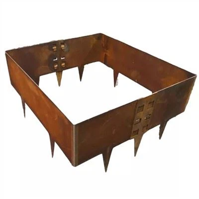 Ribete de borde de acero corten