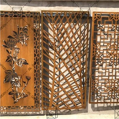 Tree Corten Steel Screen para paisaje