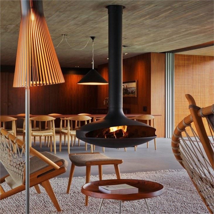 Suspended Fireplace