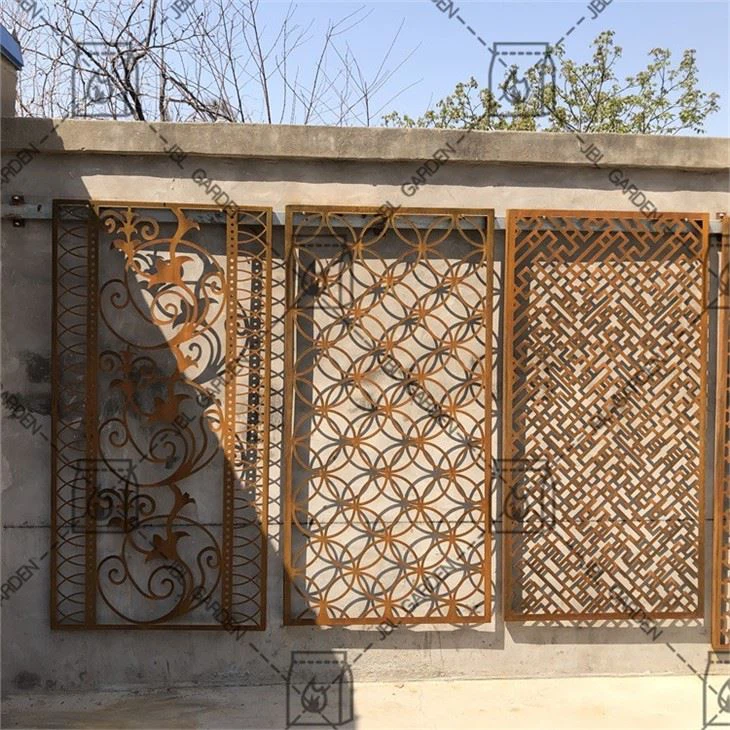 Pantallas de jardín de arte de metal de escultura de árbol
