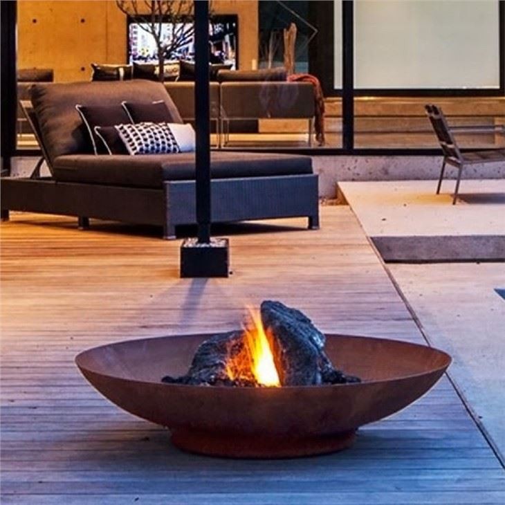 Cuenco para hoguera de acero Corten Metal Bbq Fire Pit