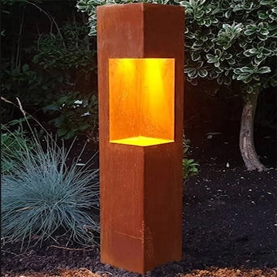 Corten Steel Solar LED Bollard
