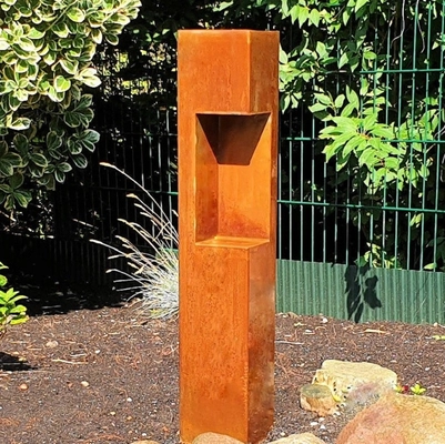 Corten Steel Solar LED Bollard