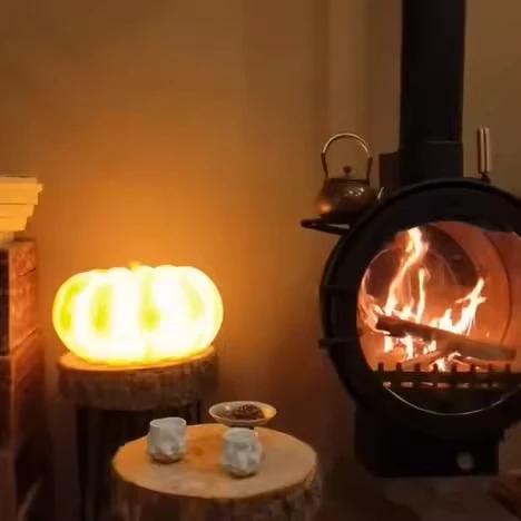 Black Frame Fireplace