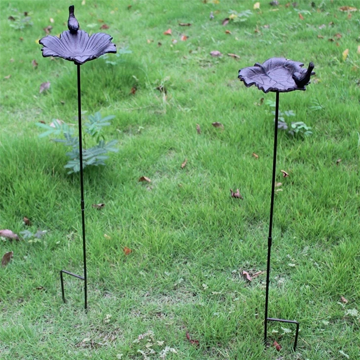 Cast Iron Bird Food Pots