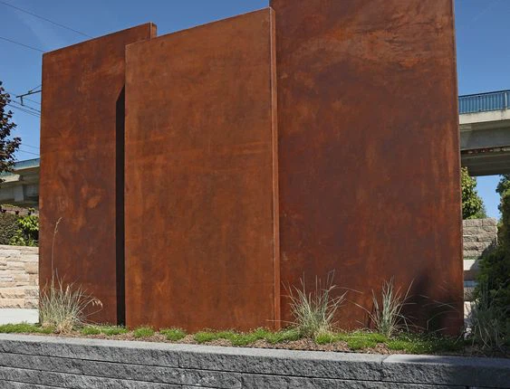 Partición de acero corten