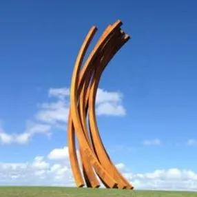 Custom Corten Steel Freestanding Sculpture factory