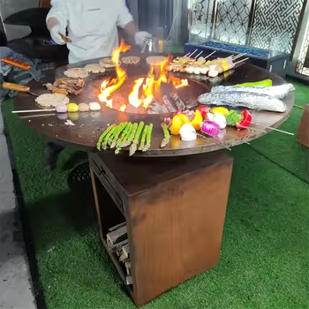 Freestanding Fire Pit Grill