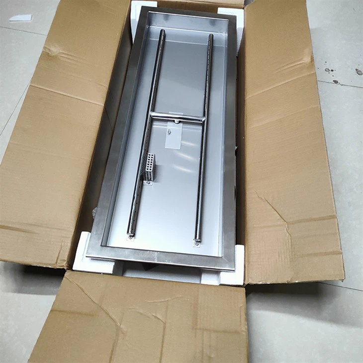 Pozo de fuego con quemador de gas