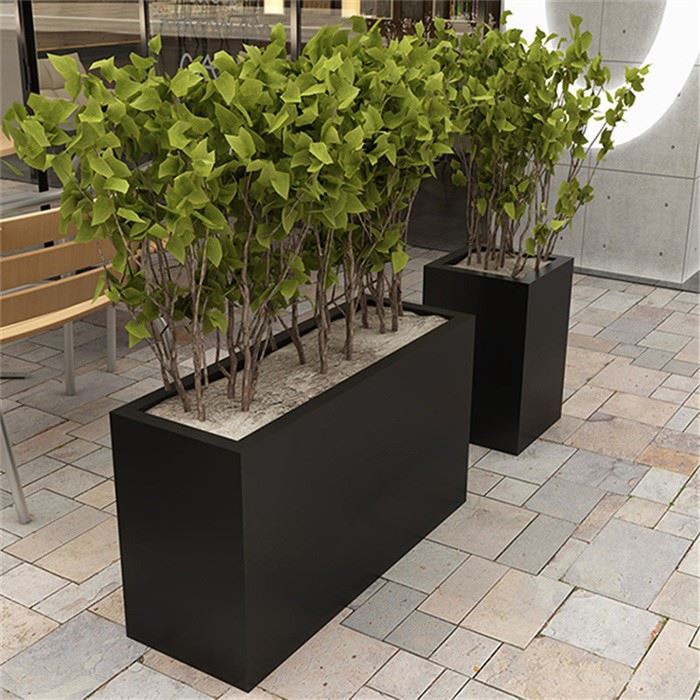 metal garden pots planters