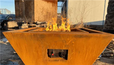 Mesa de pozo de fuego al aire libre