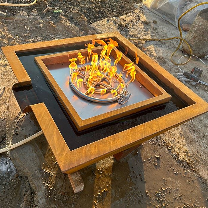Olla de fuego personalizada para muebles de jardín de metal