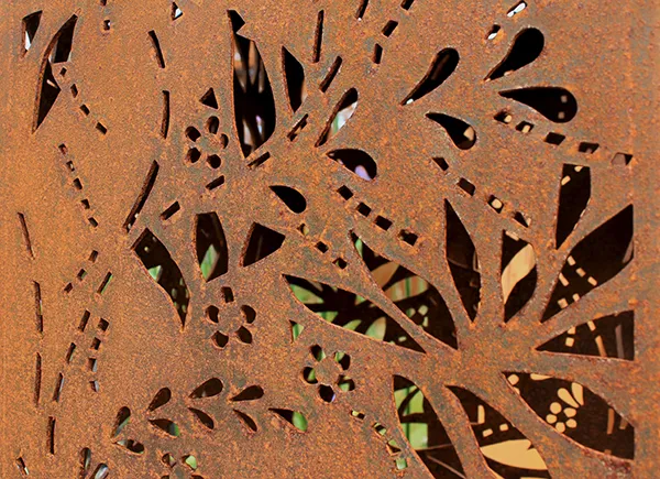 Quick & Easy Space Definition Weathering Steel Privacy Screen best