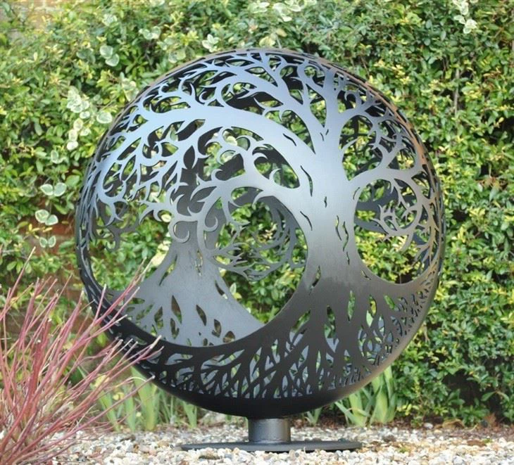 Rusty Fire Pit Sphere