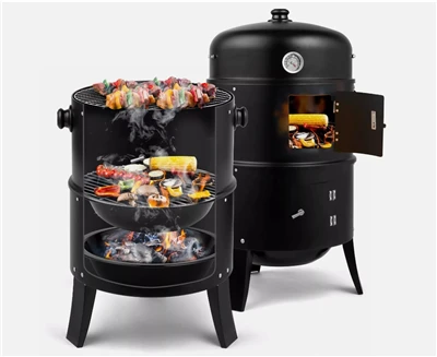 Parrilla de barbacoa ahumadora de carbón