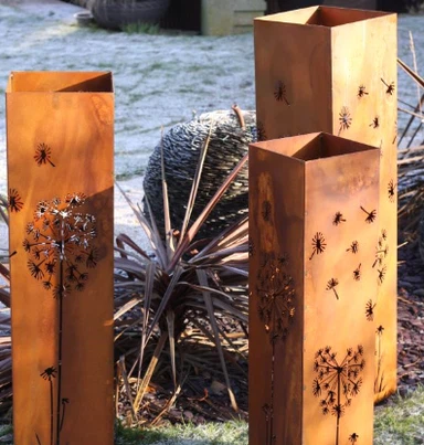 Caja de luz de bolardo de acero metálico