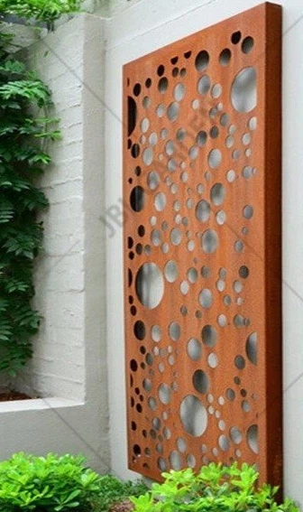 Panel de acero metálico para jardín