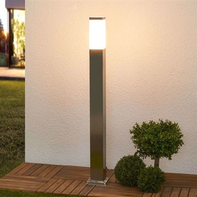 Bolardo de luz exterior delgado