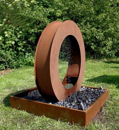 Características del agua de acero corten oxidado