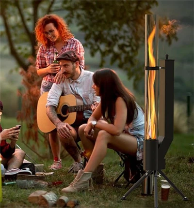 Estufa cohete de pellets de madera sin humo