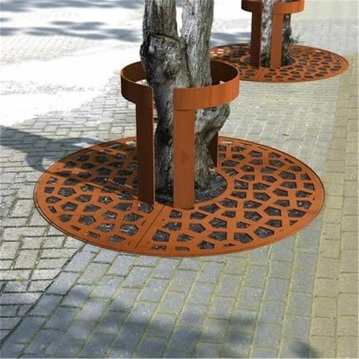 Steel Square Intersect Tree Grate